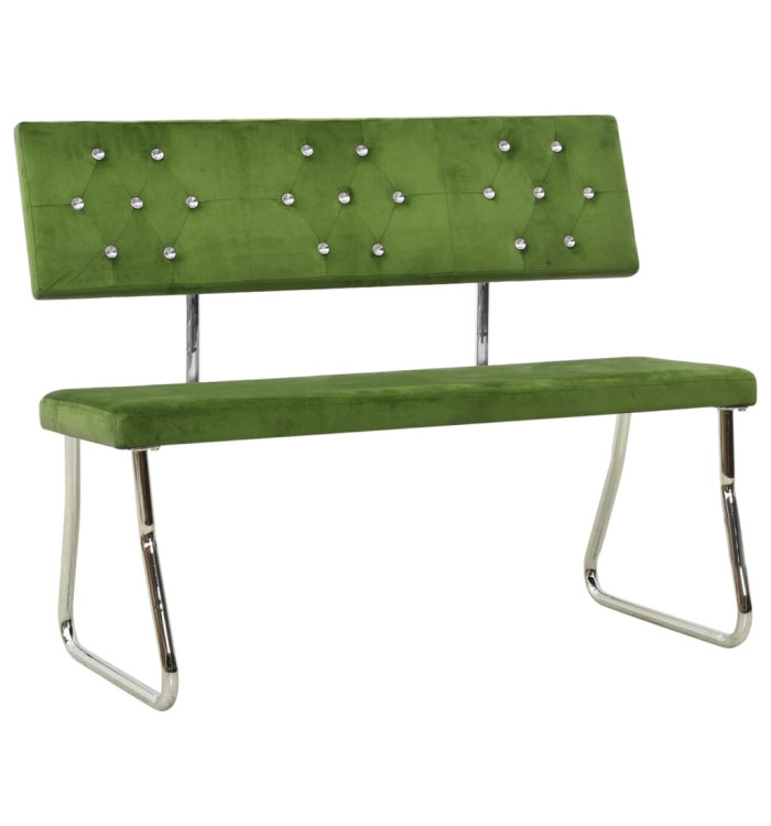 Banc 110 cm Vert clair Velours | Mobilier & Déco
