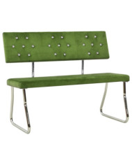 Banc 110 cm Vert clair Velours | Mobilier & Déco