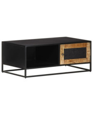 Table basse 90x50x35 cm Bois de manguier brut | Mobilier & Déco