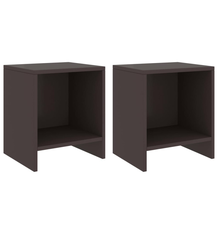 Tables de chevet 2 pcs Marron foncé 35x30x40 cm Bois de pin | Mobilier & Déco