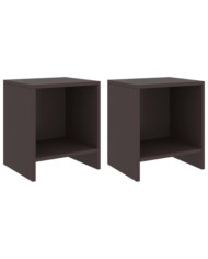 Tables de chevet 2 pcs Marron foncé 35x30x40 cm Bois de pin | Mobilier & Déco