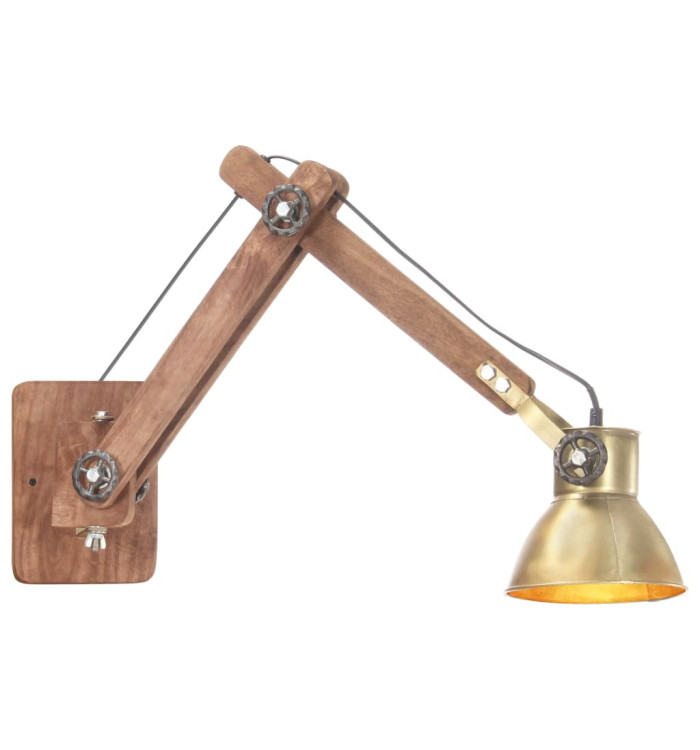 Lampe murale Style industriel Laiton Rond E27 | Mobilier & Déco