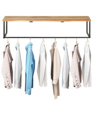 Patère à bord naturel 100x35x22 cm Bois d'acacia massif | Mobilier & Déco