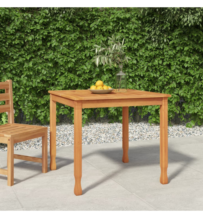 Table à dîner de jardin 85x85x75 cm Bois massif de teck | Mobilier & Déco