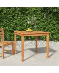 Table à dîner de jardin 85x85x75 cm Bois massif de teck | Mobilier & Déco
