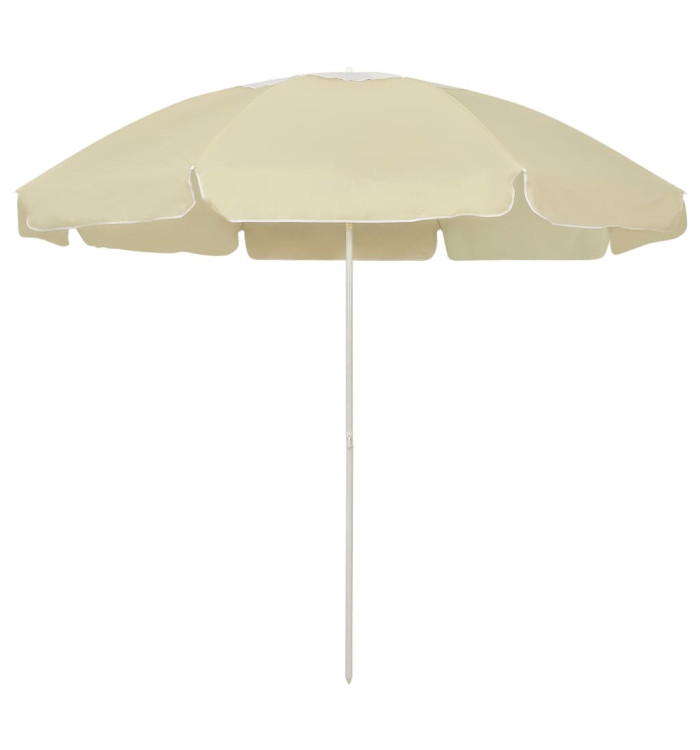 Parasol de plage jaune sable 240 cm | Mobilier & Déco