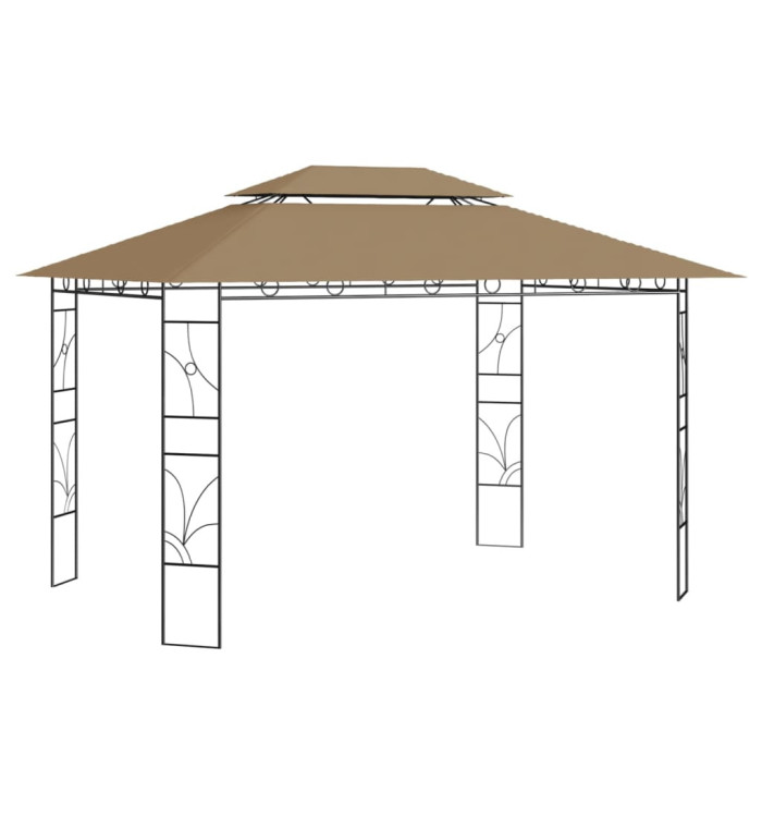 Belvédère 4x3x2,7 m Taupe 160 g/m² | Mobilier & Déco