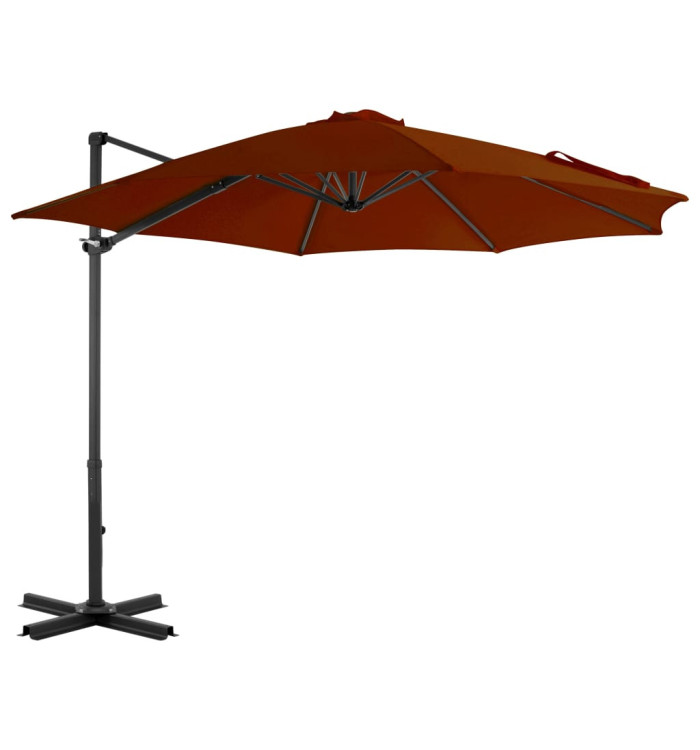 Parasol de jardin en porte-à-faux avec mât en aluminium | Mobilier & Déco