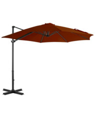Parasol de jardin en porte-à-faux avec mât en aluminium | Mobilier & Déco