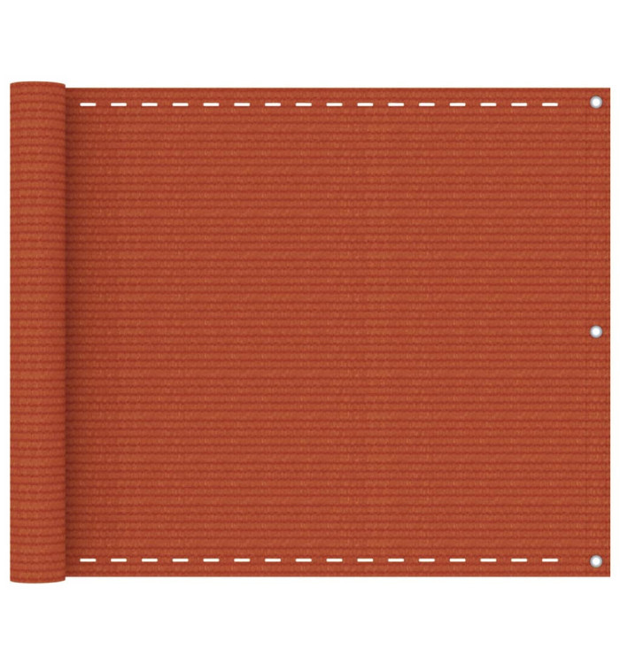 Écran de balcon Orange 75x300 cm PEHD | Mobilier & Déco