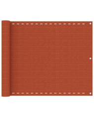 Écran de balcon Orange 75x300 cm PEHD | Mobilier & Déco