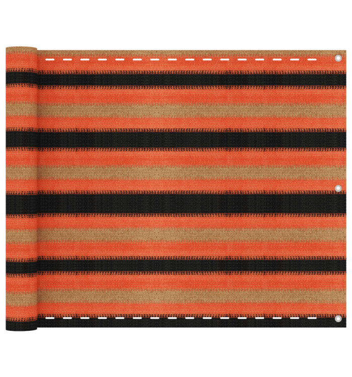 Écran de balcon Multicolore 75x600 cm PEHD | Mobilier & Déco