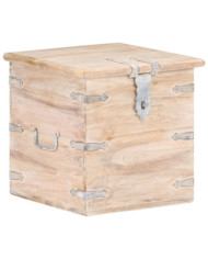 Coffre 40x40x40 cm Bois d'acacia solide | Mobilier & Déco