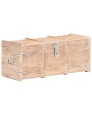 Coffre de rangement 90x40x40 cm bois d'acacia solide | Mobilier & Déco