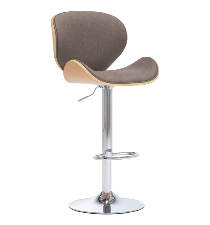Tabouret de bar Taupe Tissu | Mobilier & Déco