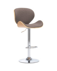 Tabouret de bar Taupe Tissu | Mobilier & Déco