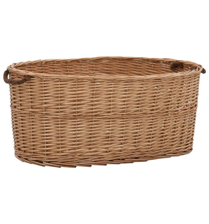 Panier à bois de chauffage poignées de transport 78x54x34 cm | Mobilier & Déco