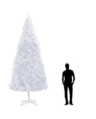 Sapin de Noël artificiel 400 cm Blanc | Mobilier & Déco