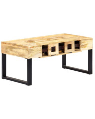 Table basse Style cassette 100x52x45 cm Bois de manguier massif | Mobilier & Déco