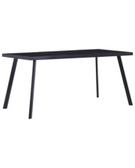 Table à manger Noir 180x90x75 cm Verre trempé | Mobilier & Déco
