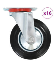 16 pcs Roulettes pivotantes 160 mm | Mobilier & Déco