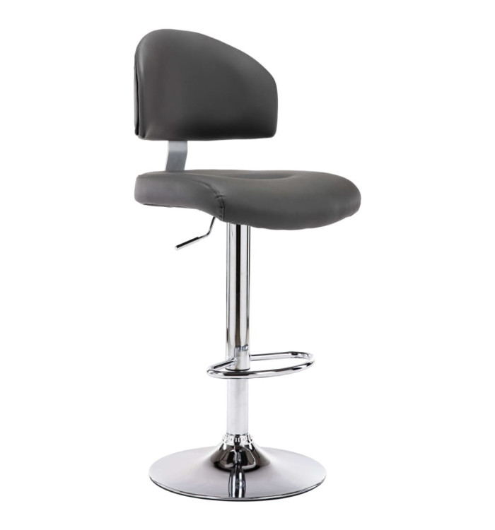 Tabouret de bar Gris Similicuir | Mobilier & Déco