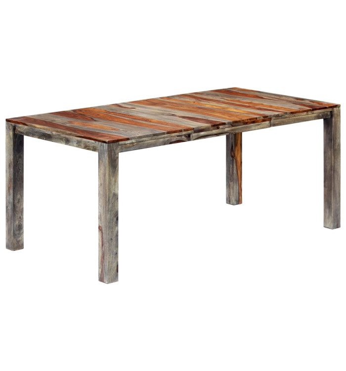 Table à manger Gris 180x90x76 cm Bois massif | Mobilier & Déco