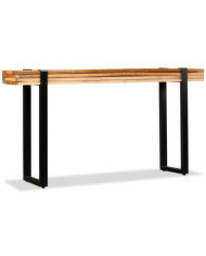 Table console Bois de récupération massif réglable | Mobilier & Déco