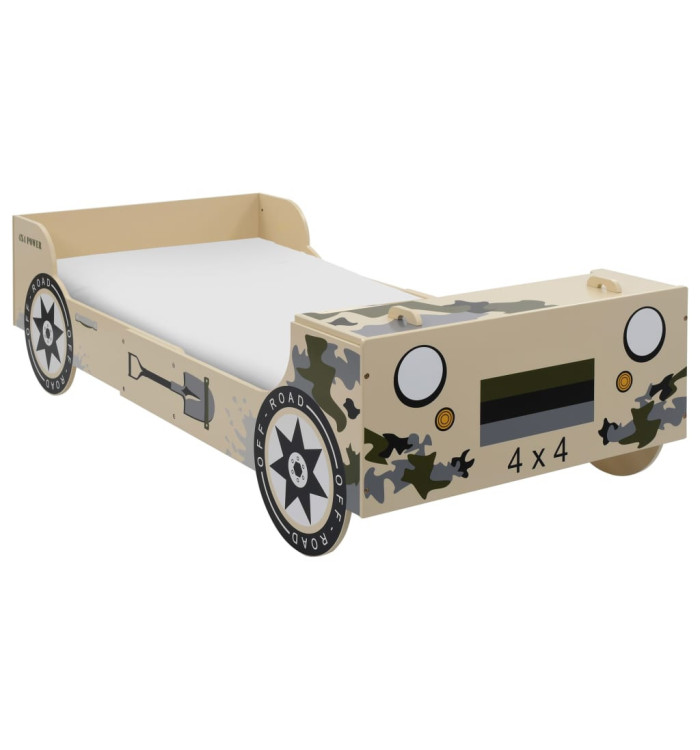 Lit tout-terrain pour enfants 90 x 200 cm Camouflage | Mobilier & Déco