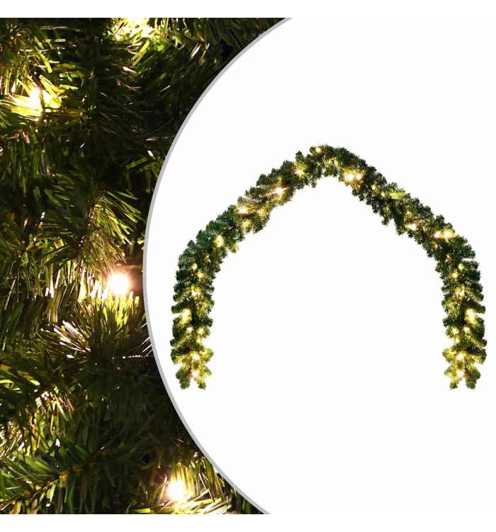 Guirlande de Noël avec lumières LED 10 m | Mobilier & Déco