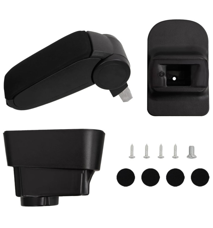 Accoudoir de voiture noir 11x35x(32-49) cm ABS | Mobilier & Déco