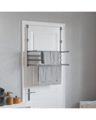 Séchoir à linge pour balcon 89x25x(60-95) cm aluminium | Mobilier & Déco