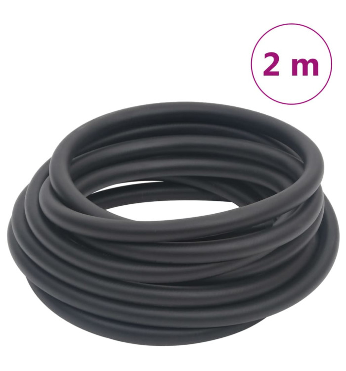 Tuyau d'air hybride noir 0,6" 2 m caoutchouc et PVC | Mobilier & Déco