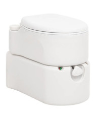 Toilette de camping intégrée blanc 24+17 L PEHD et émail | Mobilier & Déco