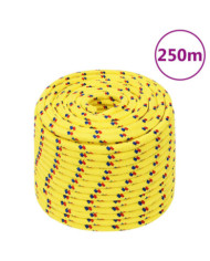 Corde de bateau Jaune 14 mm 250 m Polypropylène | Mobilier & Déco