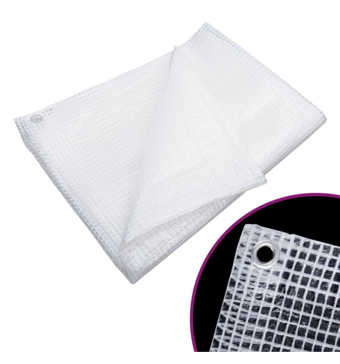 Bâche de gaze 140 g/m² 3x3 m Blanc | Mobilier & Déco