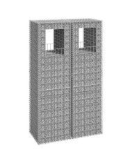 Poteaux à panier de gabion 2 pcs 50x50x180 cm Fer | Mobilier & Déco