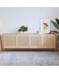 Portes d'armoire à persiennes 4 pcs 61,5x59,4 cm pin massif | Mobilier & Déco