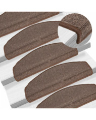 Tapis d'escalier 10 pcs 65x24x4 cm Marron café | Mobilier & Déco