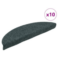 Tapis autoadhésifs de marches 10 pcs Vert 56x17x3 cm Aiguilleté | Mobilier & Déco