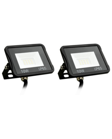 Projecteurs à LED 2 pcs 10 W Blanc froid | Mobilier & Déco