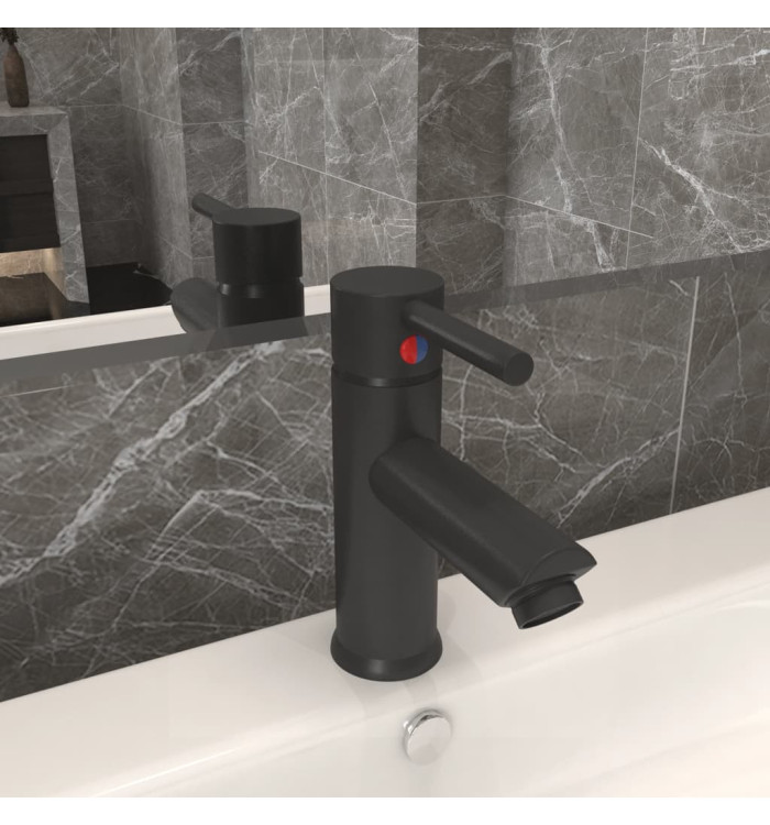 Robinet de lavabo de salle de bain Gris 130x176 mm | Mobilier & Déco