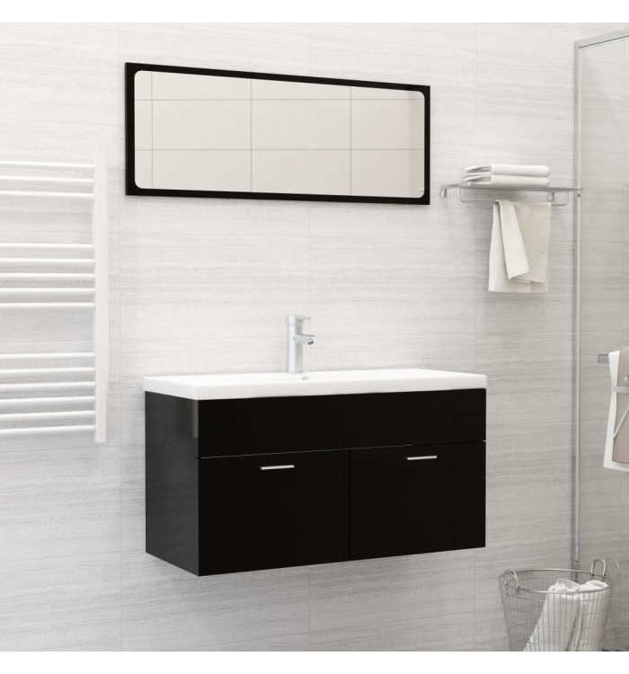 Lavabo encastré avec robinet 91x39x18 cm céramique blanc | Mobilier & Déco