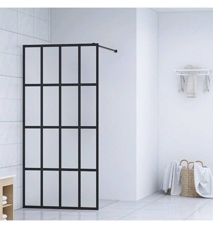 Écran de douche Verre trempé dépoli 140x195 cm | Mobilier & Déco
