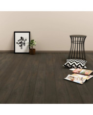 Dalles de plancher autoadhésives 4,46 m² 3 mm PVC marron foncé | Mobilier & Déco