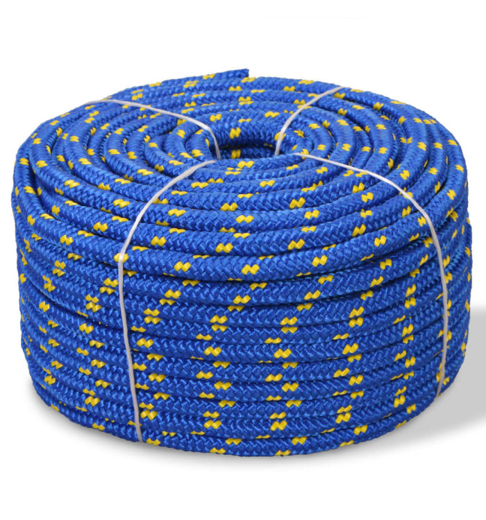 Corde de bateau Polypropylène 14 mm 250 m Bleu | Mobilier & Déco