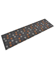 Tapis de cuisine lavable impression de pattes 45x150 cm velours | Mobilier & Déco
