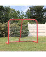 But de hockey rouge et blanc 183x71x122 cm polyester | Mobilier & Déco