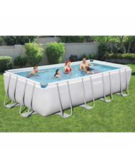 Bestway Ensemble de piscine rectangulaire Power Steel 549x274x122 cm | Mobilier & Déco