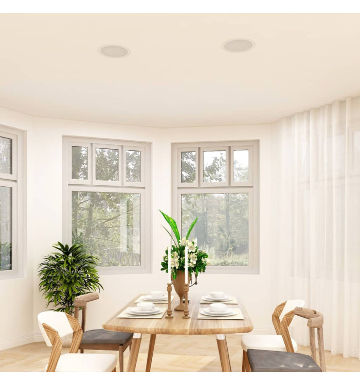 Haut-parleurs muraux et de plafond intégrés 2 pcs 80 W | Mobilier & Déco